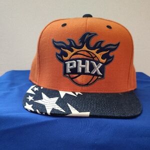 Orange and Blue Snapback Hats with Structured Fronts